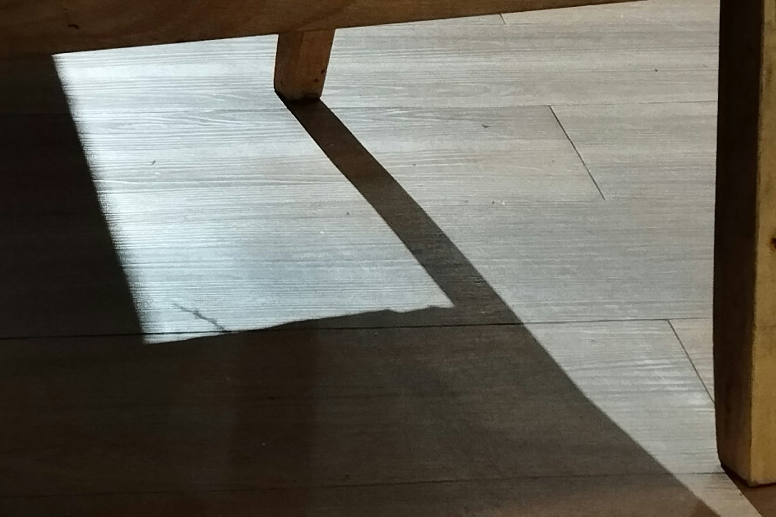 feine Kratzer auf einer Vinylbodenoberfläche im Wohnraum